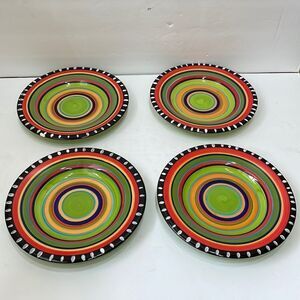 GIBSON PUEBLO SPRINGS ELITE 8.5 INCH PLATES.  SET OF FOUR.